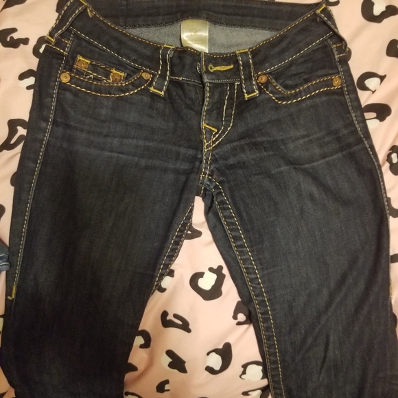 True Religion Dark Wash Skinny Denim - Picture 6 of 6